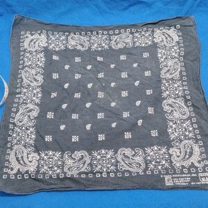 Rare Vintage Black Paris Jay Adams Black Bandana